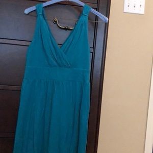 Blue cotton dress